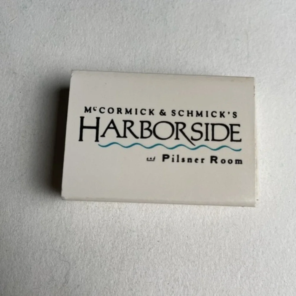 Vintage McCormick Schmick's Harborside Pilsner Matchbook Portland‎ Oregon